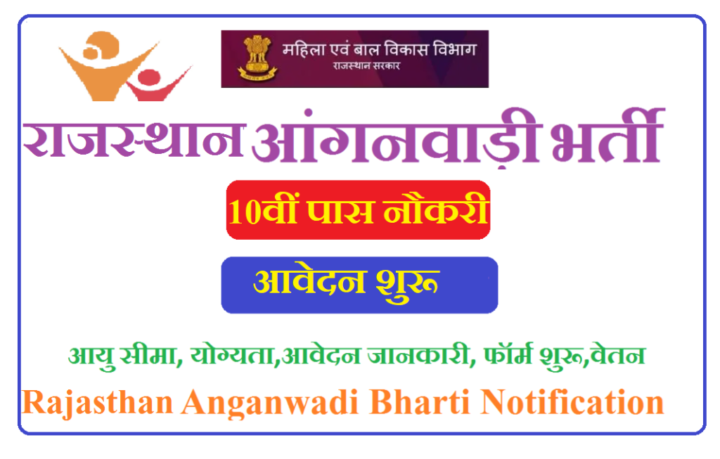 Rajasthan Anganwadi Recruitment 2026